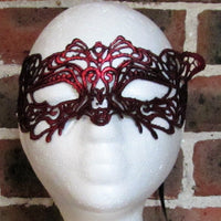 Red Fox Lace Masquerade Mask