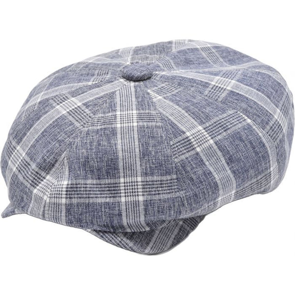 Casual Blue and white Newsboy Cap