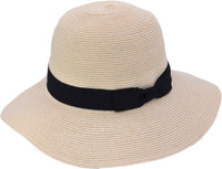 Beautiful wide brim adjustable sun hat